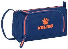 Astuccio per la Scuola con Accessori Kelme Navy blue Arancio Blu Marino 20 x 11 x 8.5 cm (32 Pezzi)