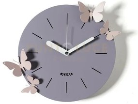 Orologio con farfalle battito d'ali glicine,gelso