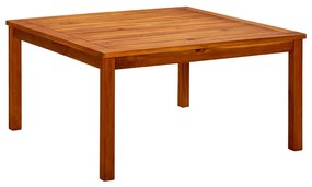 Tavolino da giardino 85x85x45 cm in legno massello di acacia