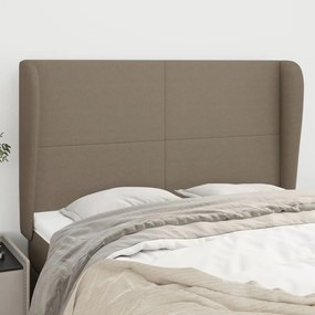 Testiera Ad Orecchio Tortora 147 X 23 X 118/128 Cm İn Tessuto /