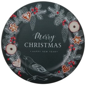 Sottopiatto Natale Merry Christmas 33 cm in plastica