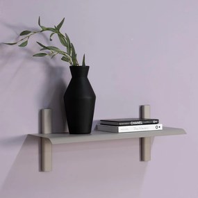 Mensola grigio tortora in metallo 60 cm Hola – Spinder Design