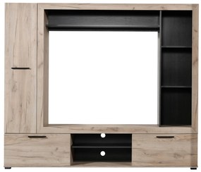 CASSIDIE - parete attrezzata porta tv con armadio moderna minimal in legno
