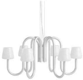 Apollo 745 Lampadario Alu/White Opal - HAY