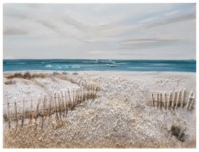 Dipinto su tela Spiaggia, blu 90 x 120 cm