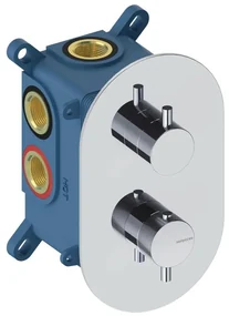 Rubinetto per doccia ad incasso termostatico Loop K cromo lucido SANYCCES