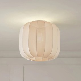 Plafoniera soffitto Helin Lindby, dimmerabile, Crema / Ambra, Soggiorno / Sala da pranzo, Tessuto / Stoffa / Seta, Scandinavo, Plafoniera
