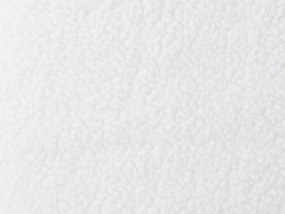 Pouf di tessuto bianco ALPACA Beliani