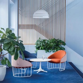 Lampadario Design Circuit bianco paralume bianco E27 LUMICOM