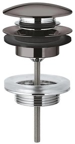 GROHE 65807A00 - Set di scarico con tappo per lavabo con troppopieno, finitura grafite