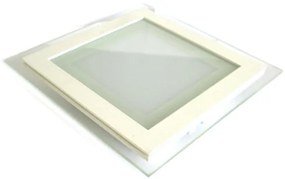 Faretto Led Da Incasso Quadrato 18W Bianco Freddo Con Vetro Stile Moderno Illuminazione Bagno Soggiorno SKU-4745