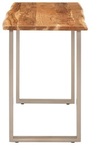 Tavolo da Pranzo 110x50x76 cm Legno Massello di Acacia