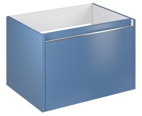 Mobile da bagno sospeso sotto lavabo L 60 x H 40 x P 45.5 cm blu opaco, 1 cassetto Cielo