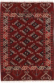 Turkmen Tappeto persiano 120 x 80 Rosso (Iran) Annodato A Mano