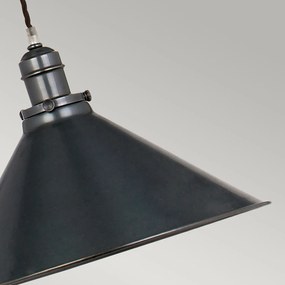 Sospensione Industrial Nordica Provence In Acciaio Bronzo Antico 1 Luce E27