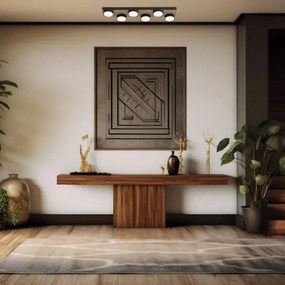 Plafoniera SEMA 6xGX53/15W/230V nero/marrone/quercia