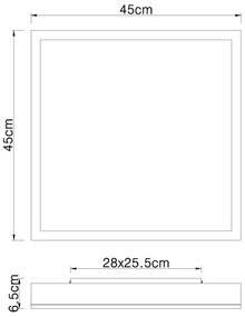 Globo 416080WD2 - Plafoniera LED DORO LED/24W/230V