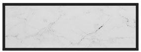 Tavolo consolle bianco 100x35x75 cm in vetro temperato