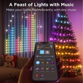 Govee - Catena decorativa a LED RGB dimmerabile LED/15W/230V IP65 Wi-Fi