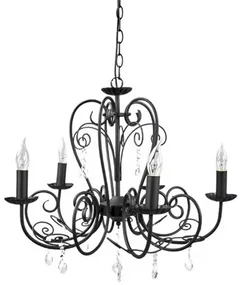 Sophina Lampadario Black/Clear - Lindby