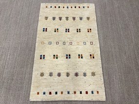 Gabbeh Tappeto 130x80 Beige (Iran) Annodato A Mano