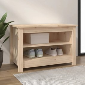 Scarpiera 70x38x45,5 Cm İn Legno Massello Di Pino /