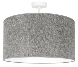 Duolla - Lampadario a plafone ROLLER ECO RECYCLING 1xE27/15W/230V diametro 45 cm grigio