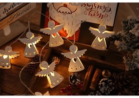 Retlux - Catena natalizia LED 10xLED/2xAA/bianco caldo 2m angioletti