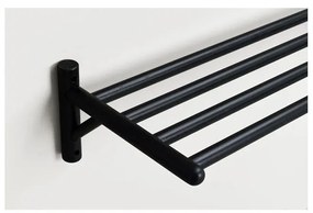 Scarpiera sospesa nera in legno di quercia Milford - Rowico