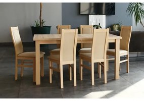 Sedia da pranzo ZOE rovere/crema