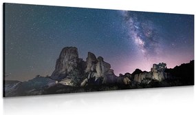 Stampa su tela – Cielo stellato sopra le rocce