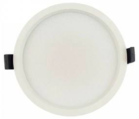 Faro LED incasso 20W, foro ø157, UGR19, 110lm/W - Dimmerabile Colore Bianco Caldo 3.000K