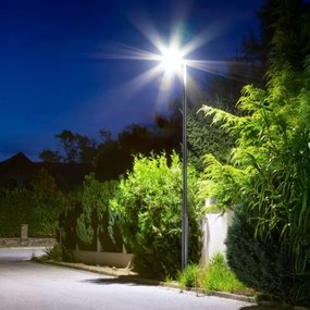 Asta metallica per palo d'illuminazione esterna BASE 3 m grigia