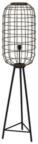 Lampada da terra in nero-bronzo (altezza 151 cm) Toah - Light &amp; Living