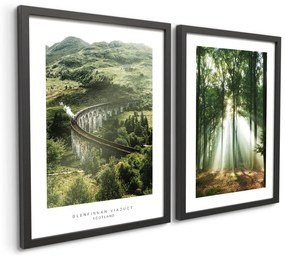 Set di dipinti 2 pz 30x40 cm Woods – Styler