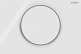 Geberit 115.758.KJ.5-Pulsante di scarico Sigma10 24,6x16,4 cm bianco/cromo lucido