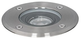 Faretto da terra per esterni moderno in acciaio 35 mm orientabile IP65 - Delux