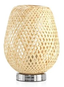 Lampada da tavolo crema con paralume in rattan (altezza 30 cm) Cove - Geese