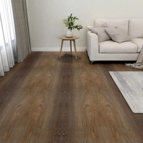 Listoni Per Pavimenti Autoadesivi 20 Pz İn Pvc 1,86 M² Marroni /