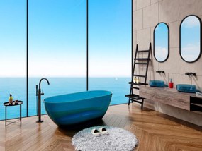 Vasca da bagno freestanding traslucida 292L 160 x 72 x 56 cm Blu Resina - SPAVO