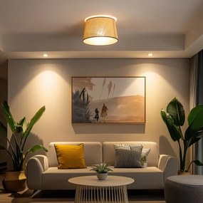 Brilagi - Plafoniera LED CERIA 1xE27/40W/230V, diametro 35 cm, beige