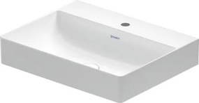 Lavabo 60x47 da appoggio o sospeso monoforo senza troppopieno bianco Durasquare 2353600041 Duravit