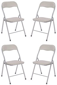 LUCIE - sedia pieghevole salvaspazio set da 4 opaca