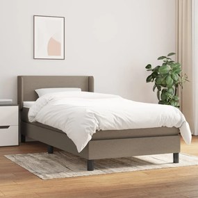 Giroletto A Molle Con Materasso Tortora 100x200 Cm İn Tessuto /