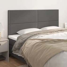 Testiera 4 Pz Grigio 90x5x78/88 Cm İn Similpelle /
