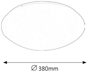 Rabalux 3439 - Plafoniera LED da bagno LUCAS LED/24W/230V