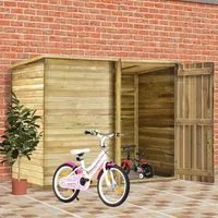 Capanno Giardino per Biciclette 232x110x170 cm Pino Impregnato cod mxl 52176