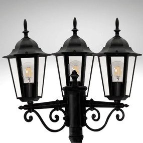Lampada da esterno 3xE27/20W/230V IP43 2,58 m nero