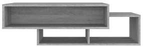 Tavolino da salotto grigio sonoma 105x55x32cm legno multistrato