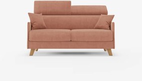 Sole divano letto matrimoniale design compatto - poggiatesta reclinabili e 100% sfoderabile in tessuto smacchiabile T23